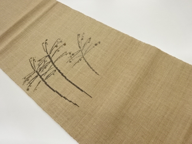 JAPANESE NAGOYA OBI / WOVEN TREES